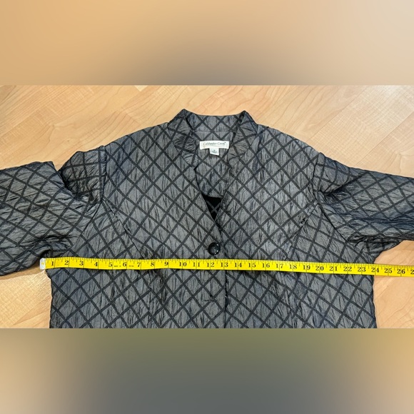 Coldwater Creek lightly quilted silver jacket, size 1x - Picture 7 of 8